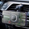 Тримач HOCO Crown magnetic wireless charging car holder (air outlet) HW30 |4.5-7", 15W| black