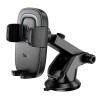 Тримач HOCO Crown push-type wireless charging car holder (center console) HW32 |4.5-7", 15W| black
