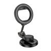 Тримач HOCO View folding magnetic ring car holder(center console) H77 black
