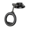 Тримач HOCO View folding magnetic ring car holder(center console) H77 black