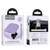 Тримач HOCO Crystal magnetic wireless fast charging car holder HW17 (air outlet) |15W| white
