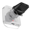 Тримач HOCO Crystal magnetic wireless fast charging car holder HW17 (air outlet) |15W| white