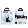 Тримач HOCO Crystal magnetic wireless fast charging car holder HW18 (center console) |15W| grey
