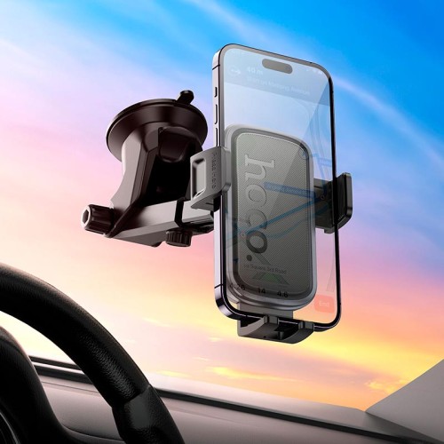 Тримач HOCO Vista push-type car holder H79 (center console) |4.5-7"| grey