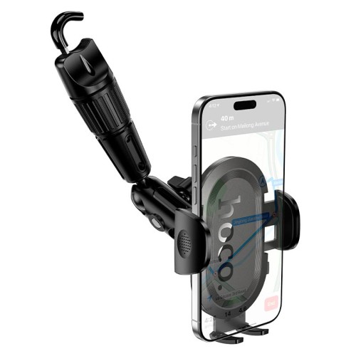 Утримувач HOCO Rally ultra-thin car holder (rear view mirror) H88 |4.5-7"| black