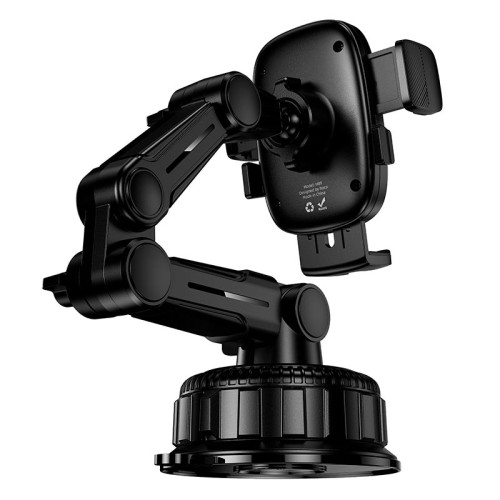 Тримач HOCO Crown large suction cup car holder (center console) H89 |4.5-7"| grey