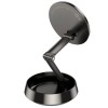 Тримач HOCO Metal ring magnetic car holder (center console) H83 |4.5-7"| grey