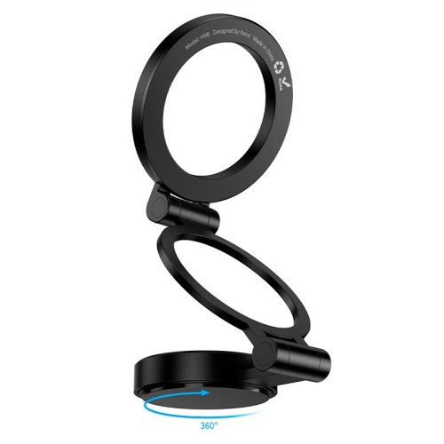 Тримач HOCO Rider folding Ring Magnetic Car holder H98 (center console) black