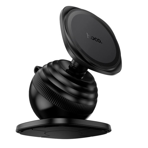 Тримач HOCO Daisy magnetic ring car holder H103 (center console) black
