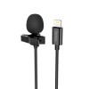 Мікрофон HOCO Lightning Lavalier microphone L14 |2M| black