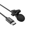 Мікрофон HOCO Type-C Lavalier microphone L14 |2M| black