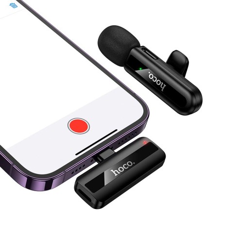 Мікрофон HOCO Lightning Fair wireless microphone L20 |2.4G, 5-15m, 3-4h| black