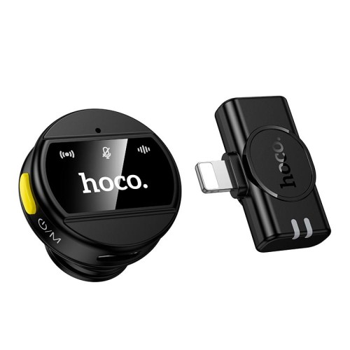 Мікрофон HOCO Lightning Charm wireless microphone L21 |2.4G, 10-15m, 5-6h| black