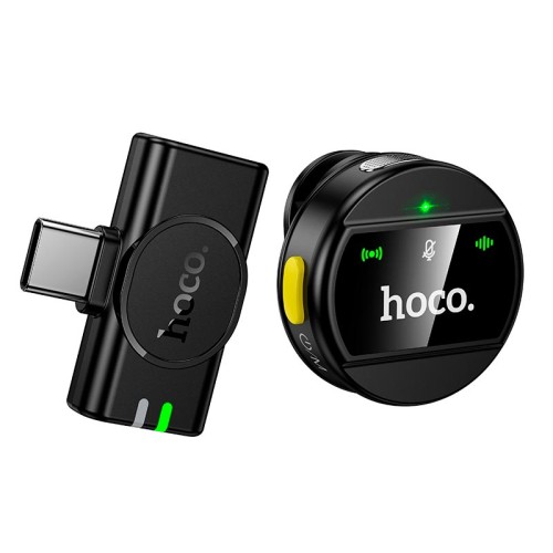Мікрофон HOCO Type-C Charm wireless microphone L21 |2.4G, 10-15m, 5-6h| black