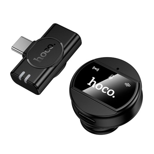 Мікрофон HOCO Type-C Charm wireless microphone L21 |2.4G, 10-15m, 5-6h| black