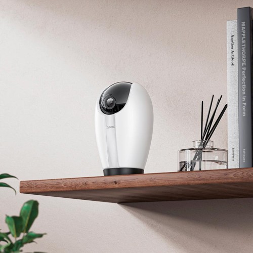 Камера відеоспостереження Hoco Indoor PTZ HD camera D6 |3MP, FHD, Google Assistant, Infrared| white