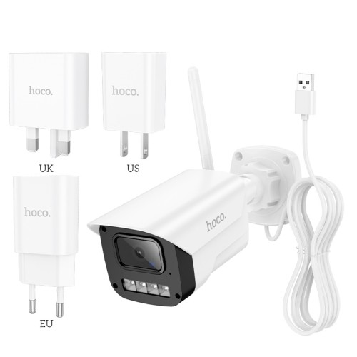 Камера відеомоніторінгу HOCO Outdoor gun-type HD camera D4 |2MP, FHD, Infrared| white