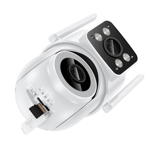 Камера відеоспостереження HOCO D9 outdoor PTZ HD camera |Full HD 2MP, WiFi 2.4G, IP65| white