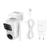 Камера відеоспостереження HOCO D9 outdoor PTZ HD camera |Full HD 2MP, WiFi 2.4G, IP65| white