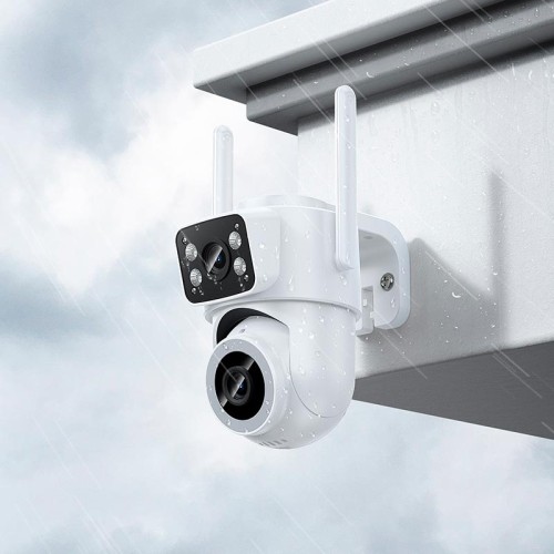 Камера відеоспостереження HOCO D9 outdoor PTZ HD camera |Full HD 2MP, WiFi 2.4G, IP65| white