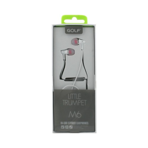 Навушники GOLF with mic M6 white