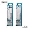 Навушники REMAX with Mic Wired Earphone RW-105 HD Mic white