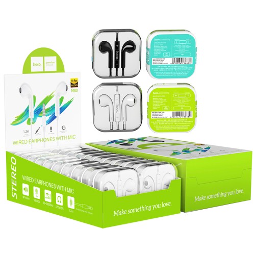 Hавушники HOCO Original series earphones display set M80 (20PCS) white