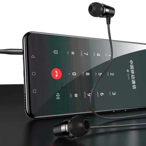 Hавушники USAMS 3.5mm In-ear Earphone  1.2m EP-42 US-SJ475 black