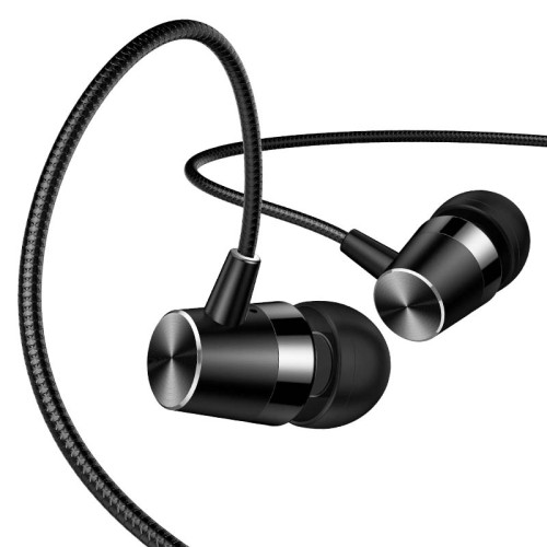 Hавушники USAMS 3.5mm In-ear Earphone  1.2m EP-42 US-SJ475 black