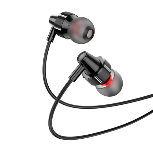 Навушники HOCO Delight wired digital earphone with microphone M90 |1.2M| red