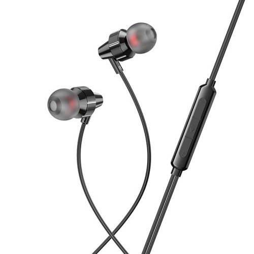 Навушники HOCO Delight wired digital earphone with microphone M90 |1.2M| black