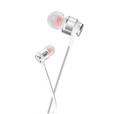 Навушники HOCO Platinum sound universal earphone with mic M85 silver