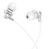 Навушники HOCO Delighted metal universal earphones with microphone M98 grey