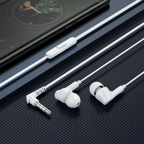 Навушники HOCO Ingenious universal earphones with microphone M102 |1.2M, 90°| black