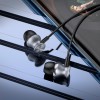 Навушники HOCO Fountain metal universal earphones with microphone M106 grey