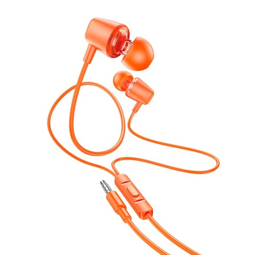 Навушники HOCO Discoverer universal earphones with mic M107 purple