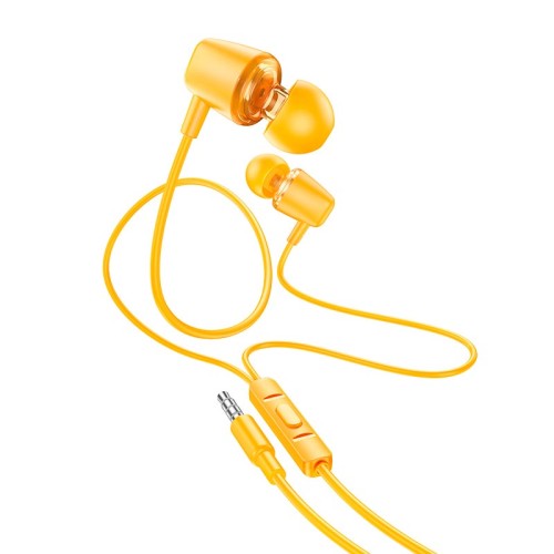 Навушники HOCO Discoverer universal earphones with mic M107 purple