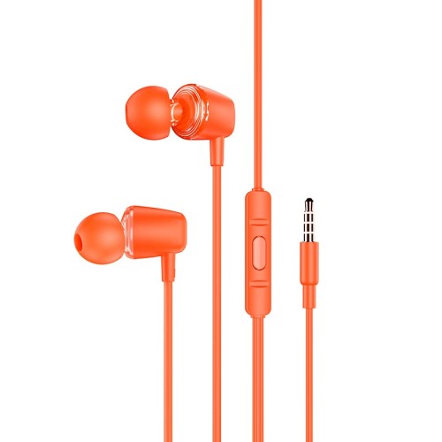 Навушники HOCO Discoverer universal earphones with mic M107 purple