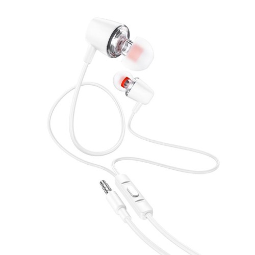 Навушники HOCO Discoverer universal earphones with mic M107 yellow