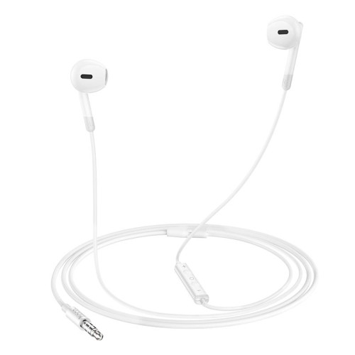 Навушники HOCO Pure joy wire control earphones with microphone M109 white