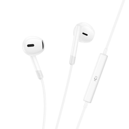 Навушники HOCO Pure joy wire control earphones with microphone M109 white