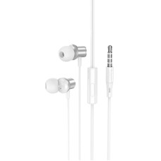 Навушники HOCO Encourage metal universal earphones with mic M110 silver