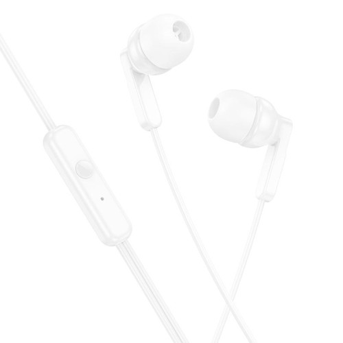 Навушники HOCO Bright universal earphones with microphone M121 white