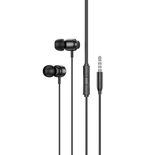Навушники HOCO Power metal universal earphones with microphone M122 metal-grey