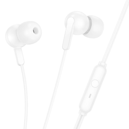 Навушники HOCO Wide universal earphones with microphone M124 white