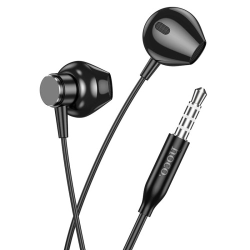 Навушники HOCO Smart metal universal earphones with microphone M125 black