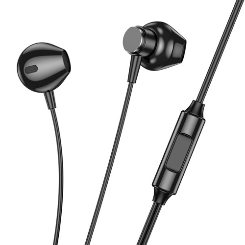 Навушники HOCO Smart metal universal earphones with microphone M125 metal-grey