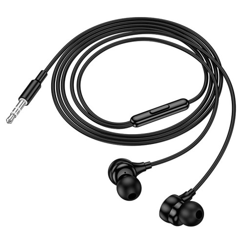 Навушники HOCO Benevolent universal earphones with microphone M116 |1.2M, 3.5mm| black