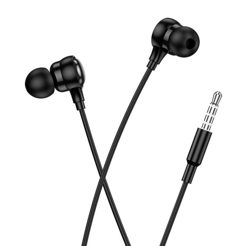 Навушники HOCO Benevolent universal earphones with microphone M116 |1.2M, 3.5mm| black