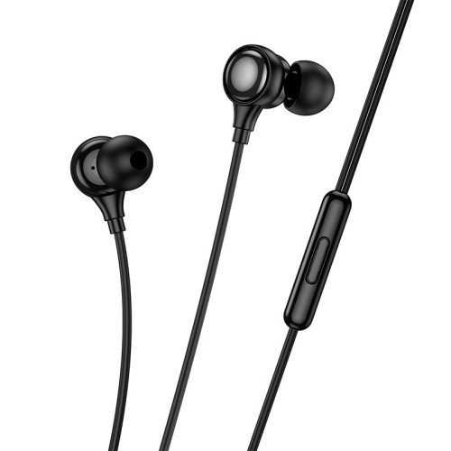 Навушники HOCO Benevolent universal earphones with microphone M116 |1.2M, lightning| black